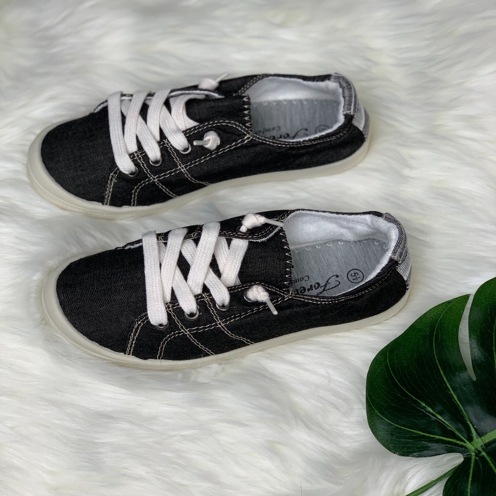 Black sneakers